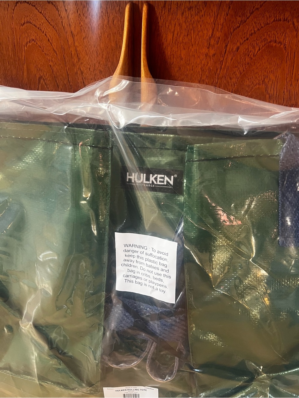 NWT - HULKEN - Large original rolling tote bag - exclusive colorway